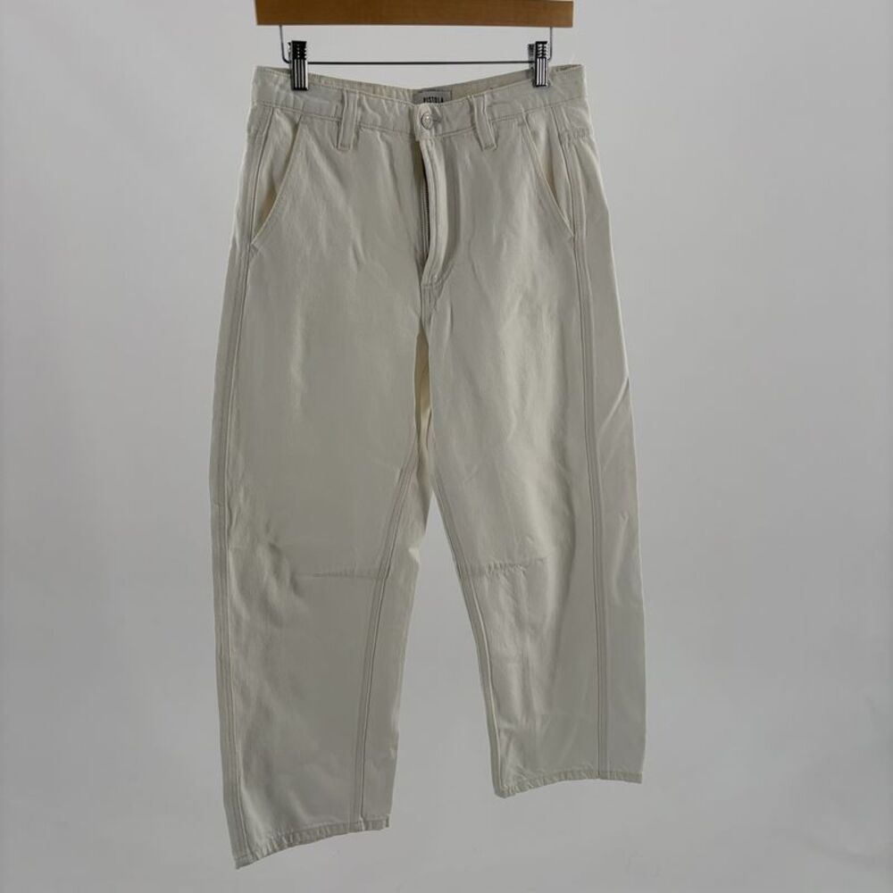 PISTOLA NEW PISTOLA women's beau seamed crescent leg jeans in paper white